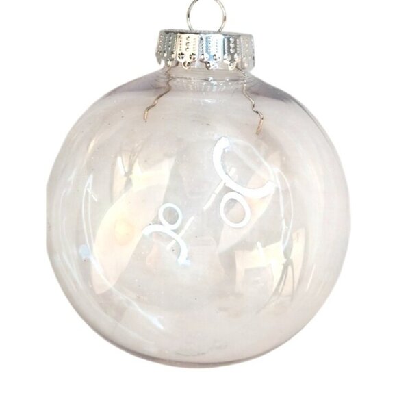 Clear Plastic DIY Craft Christmas Tree Ornaments Set Of 3, 3.5 inch OD - Picture 2 of 7